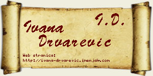 Ivana Drvarević vizit kartica